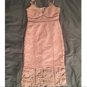 Bardot lace dress